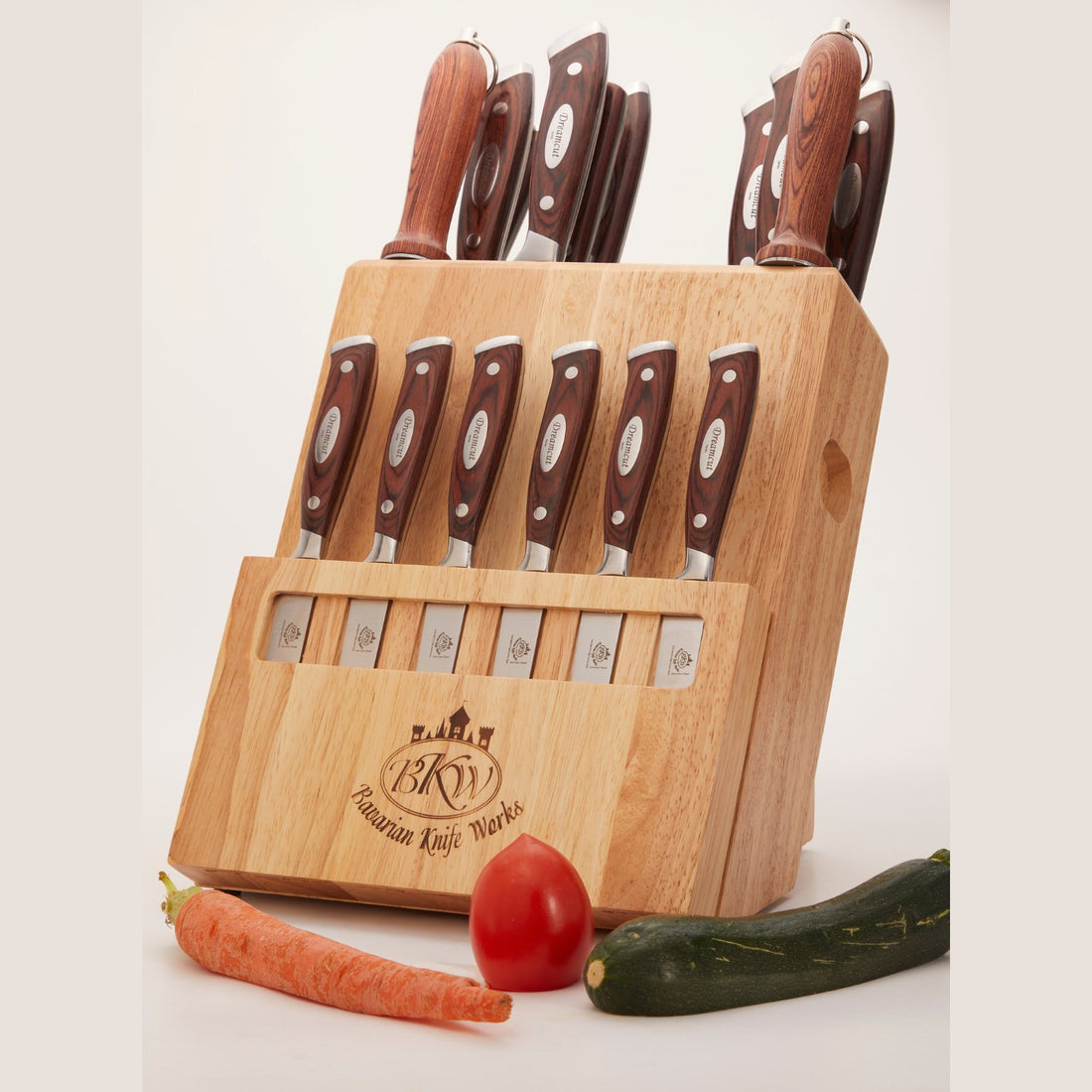 3 day sale - 19 pc set- 12 pc set plus steak knives, order today and get a free single Knife - Bavarian Knife Works