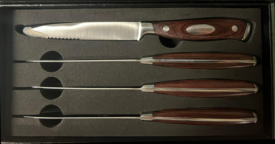 Holiday Special 4 Pieces Steak Knife Set, The Ultimate Slicing Experience