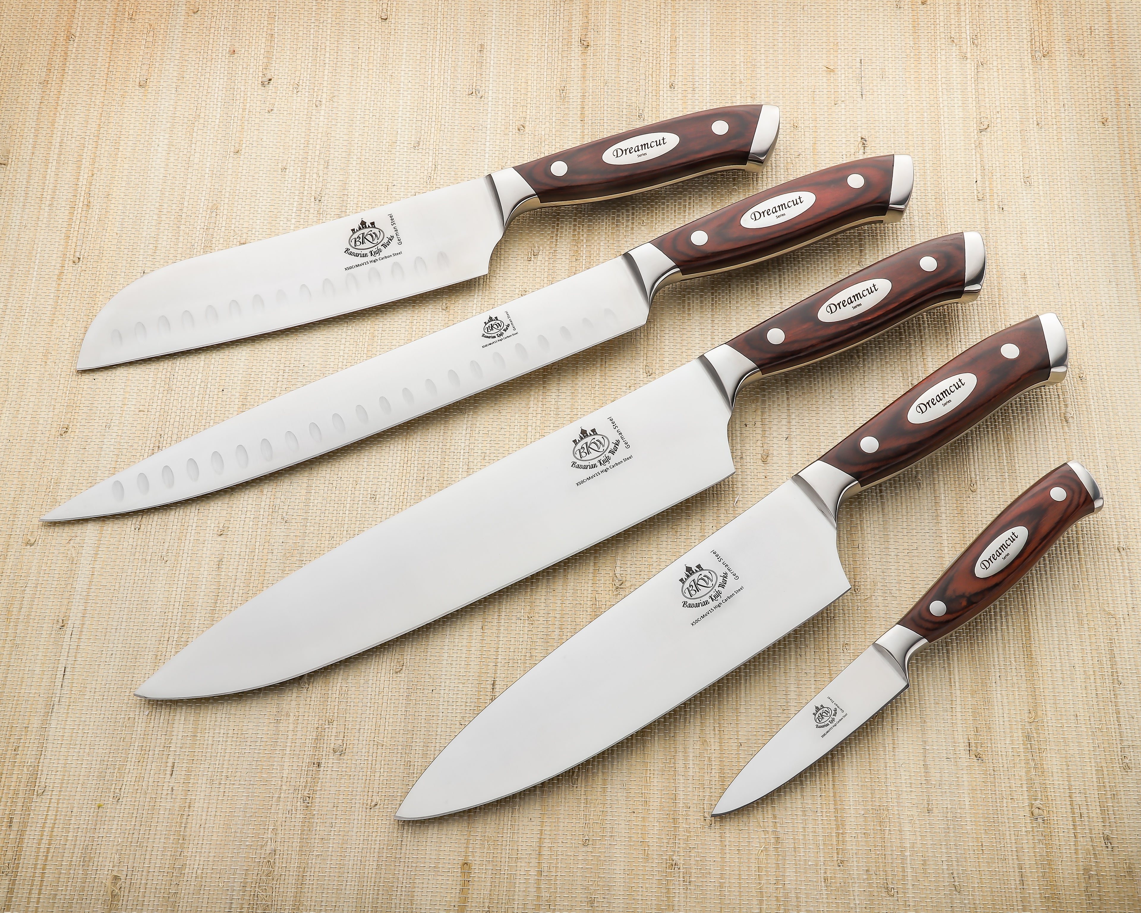 Bavarian Knife Works Premium Quality 10 Inches Chef Knife, Razor Sharp,  Made of German Steel, Ergonomic Pakkawood Handle, Light Weight Easy to  Sharpen