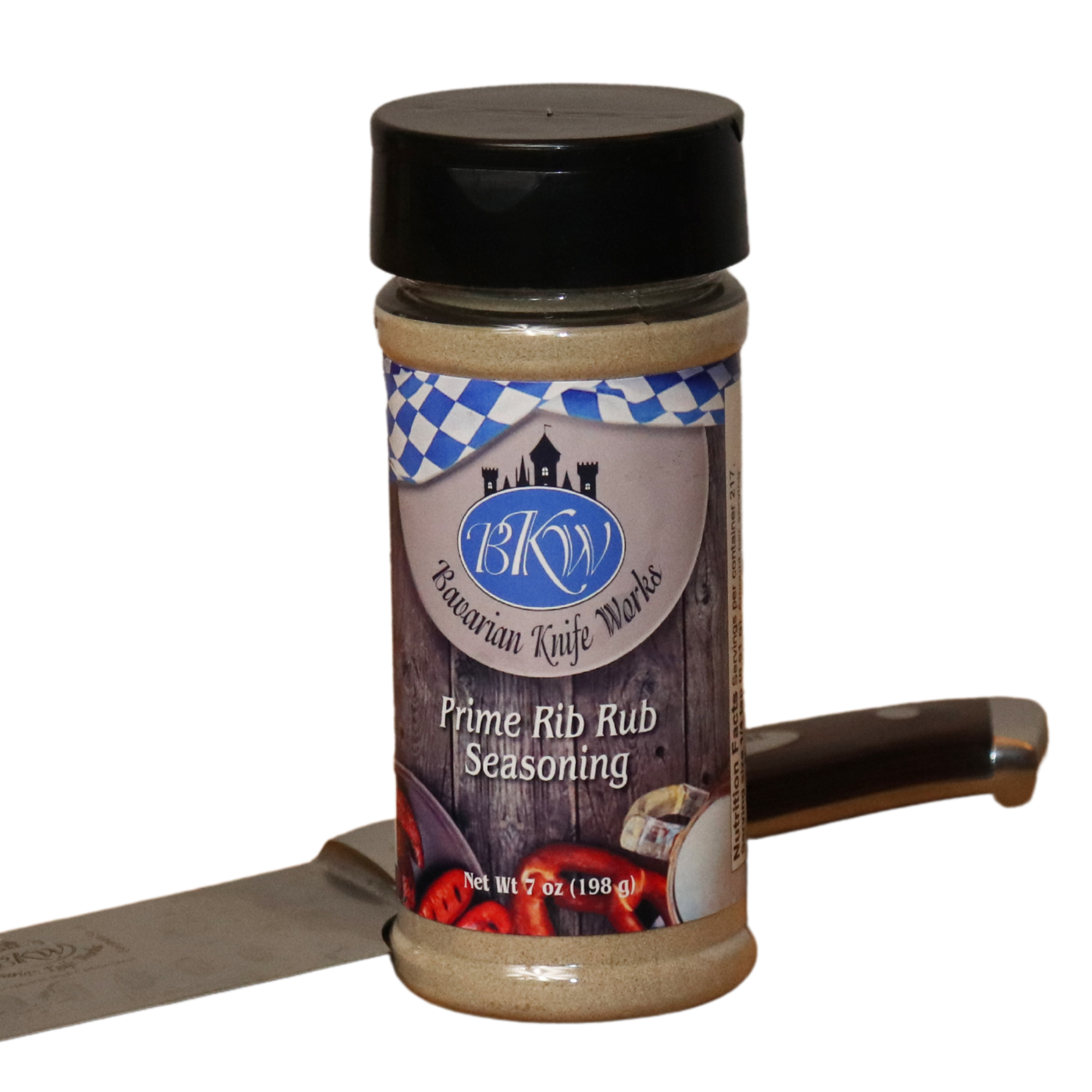 BKW Prime Rib Rub Seasoning (No MSG), 6 - 7 oz (198 g) Shakers